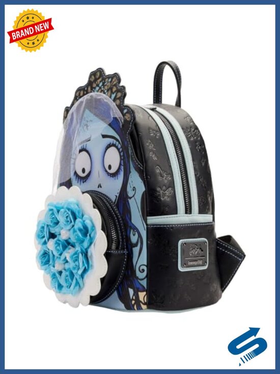 Emily Bouquet Mini Backpack Vegan Leather Faux Flowers Applique